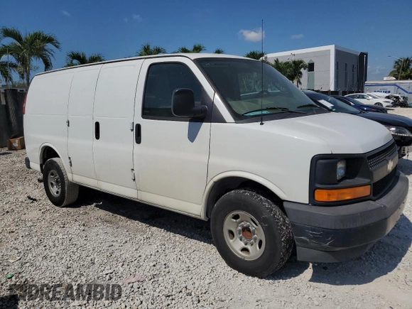 2017 Chevrolet Express Cargo with VIN 1GCWGAFFXH1186627, listed as a Copart auction lot 58189355 with 58,694 mi miles and Clean title. Bid and sale history available at DreamBid. Image 4.