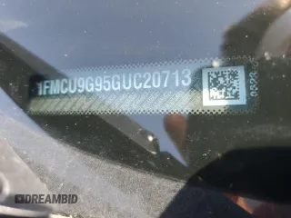 2016 Ford Escape SE z VIN 1FMCU9G95GUC20713, wystawiony jako Copart lot #56719445 z przebiegiem 136 121 mil mil oraz Szkoda całkowita • Salvage title. Historia ofert i sprzedaży dostępna na DreamBid. Obrazek 13.