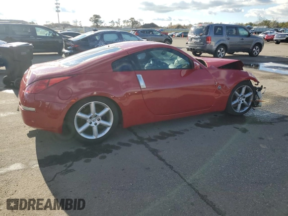 2005 Nissan 350Z Touring with VIN JN1AZ34D85M605296, listed as a Copart auction lot 85193104 with Not Provided miles and Salvage Title. Bid and sale history available at carsss.com. Image 3.