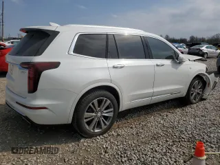 2022 Cadillac XT6 Premium Luxury with VIN 1GYKPDRS0NZ117512, listed as a Copart auction lot 53599905 with 47,066 mi miles and Salvage Title. Bid and sale history available at carsss.com. Image 3.