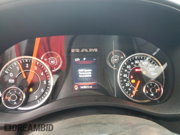 2023 Ram 2500 Tradesman with VIN 3C6UR5HJ9PG602457, listed as a Copart auction lot 81321364 with 16,080 mi miles and Salvage Title. Bid and sale history available at carsss.com. Image 9.