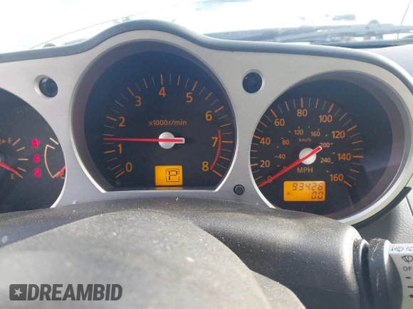 2004 Nissan 350Z Touring with VIN JN1AZ34E94T052137, listed as a IAAI auction lot 41939712 with 93,426 mi miles. Bid and sale history available at carsss.com. Image 7.