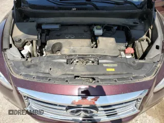 2015 Infiniti QX60 with VIN 5N1AL0MNXFC543215, listed as a Copart auction lot 52249185 with 76,482 mi miles and Salvage Title. Bid and sale history available at carsss.com. Image 12.