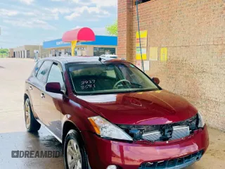 2007 Nissan Murano SL with VIN JN8AZ08T27W527641, listed as a Copart auction lot 56047425 with 121,670 mi miles and Salvage Title. Bid and sale history available at carsss.com. Image 1.