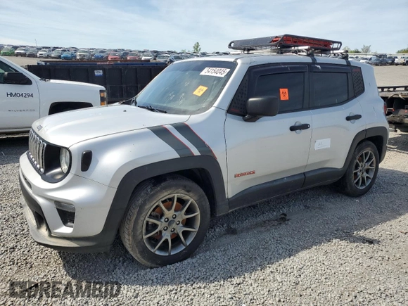 2020 Jeep Renegade Sport with VIN ZACNJAAB8LPL25953, listed as a Copart auction lot 54154045 with 134,720 mi miles and Salvage title. Bid and sale history available at DreamBid. Image 1.