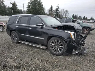 2017 Cadillac Escalade Platinum with VIN 1GYS4DKJ8HR191808, listed as a Copart auction lot 83920484 with 142,706 mi miles and Salvage Title. Bid and sale history available at carsss.com. Image 4.
