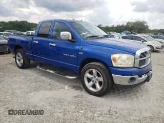 2007 Dodge 1500 SLT with VIN 1D7HA18267S196333, listed as a Copart auction lot 56033465 with 202,305 mi miles and Salvage Title. Bid and sale history available at DreamBid. Image 4.
