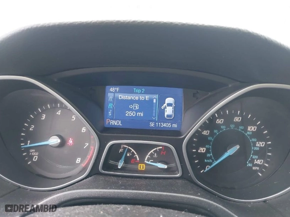 2014 Ford Focus SE with VIN 1FADP3K23EL162634, listed as a IAAI auction lot 41772913 with 113,405 mi miles. Bid and sale history available at carsss.com. Image 7.
