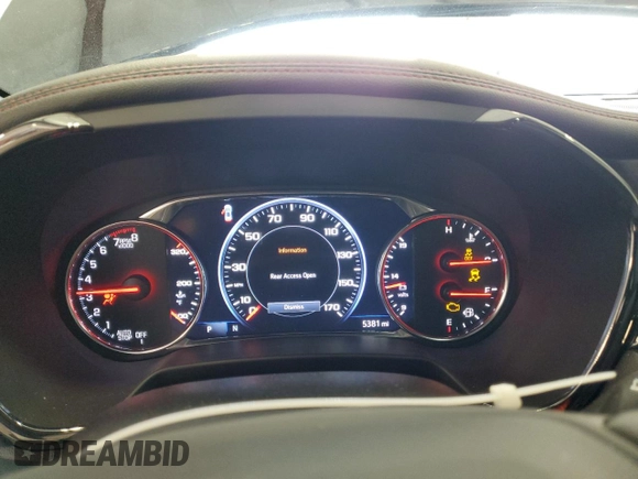 2025 Chevrolet Blazer RS with VIN 3GNKBKRS8SS120909, listed as a Copart auction lot 49952595 with 5,381 mi miles and Salvage title. Bid and sale history available at DreamBid. Image 9.