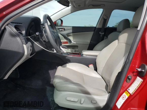 2006 Lexus IS 250 with VIN JTHCK262662004691, listed as a Copart auction lot 56769385 with 96,815 mi miles and Salvage title. Bid and sale history available at DreamBid. Image 7.