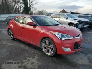2012 Hyundai Veloster w/Gray Int with VIN KMHTC6AD6CU077585, listed as a Copart auction lot 84170474 with 101,723 mi miles and Salvage title. Bid and sale history available at DreamBid. Image 4.