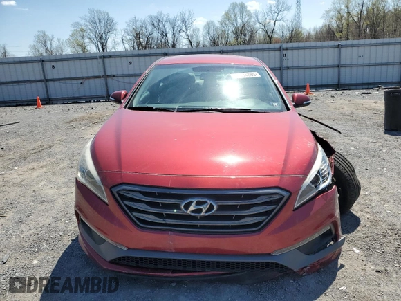 2016 Hyundai Sonata Sport with VIN 5NPE34AF9GH261907, listed as a Copart auction lot 52534385 with 100,644 mi miles and Salvage Title. Bid and sale history available at DreamBid. Image 5.