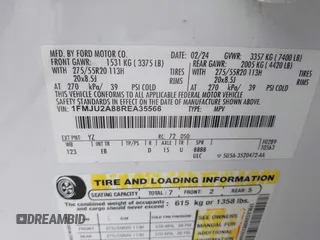 2024 Ford Expedition Limited с VIN 1FMJU2A88REA35566, выставлен на аукционе IAAI как лот 42478954 с пробегом 31 932 миль миль и . История ставок и продаж доступна на DreamBid. Изображение 9.