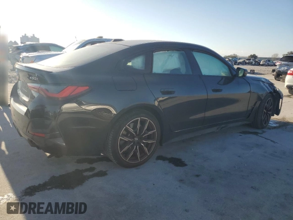 2023 BMW 4 Series 430i with VIN WBA63AV06PFP44223, listed as a Copart auction lot 86422454 with Not provided miles and Salvage title. Bid and sale history available at DreamBid. Image 3.