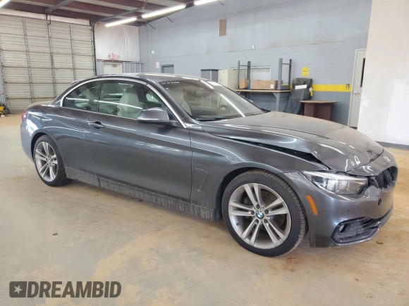 2018 BMW 4 Series 430i with VIN WBA4Z1C57JEC59478, listed as a Copart auction lot 59487625 with 134,601 mi miles and Salvage title. Bid and sale history available at DreamBid. Image 4.