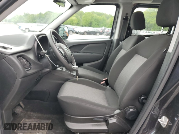2022 Ram ProMaster City Cargo Tradesman with VIN ZFBHRFAB4N6Y68800, listed as a Copart auction lot 57137235 with 18,140 mi miles and Salvage title. Bid and sale history available at DreamBid. Image 7.