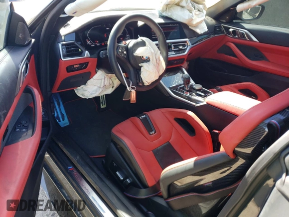2022 BMW M4 Competition xDrive with VIN WBS43AZ0XNCJ95430, listed as a Copart auction lot 46249254 with 5,442 mi miles. Bid and sale history available at carsss.com. Image 8.