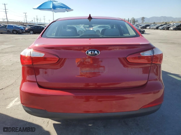 2014 Kia Forte LX with VIN KNAFX4A64E5215307, listed as a Copart auction lot 52787795 with 54,684 mi miles and Salvage Title. Bid and sale history available at carsss.com. Image 6.