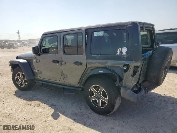 2020 Jeep Wrangler Unlimited Sport S with VIN 1C4HJXDG3LW117301, listed as a Copart auction lot 52571555 with 70,167 mi miles and Salvage Title. Bid and sale history available at carsss.com. Image 2.