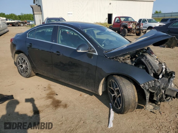 2017 Buick Regal Sport Touring with VIN 2G4GL5EX7H9130010, listed as a Copart auction lot 58614705 with 64,900 mi miles and Clean title. Bid and sale history available at DreamBid. Image 4.