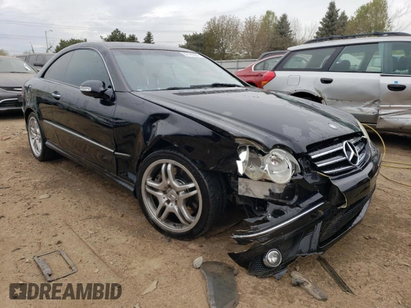 2008 Mercedes-Benz CLK-Class 5.5L with VIN WDBTJ72H08F245331, listed as a Copart auction lot 52142694 with 68,697 mi miles and Salvage Title. Bid and sale history available at carsss.com. Image 4.
