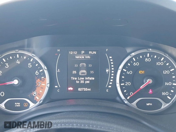 2016 Jeep Renegade Latitude with VIN ZACCJBBT6GPC98149, listed as a IAAI auction lot 42000433 with 62,733 mi miles. Bid and sale history available at carsss.com. Image 7.