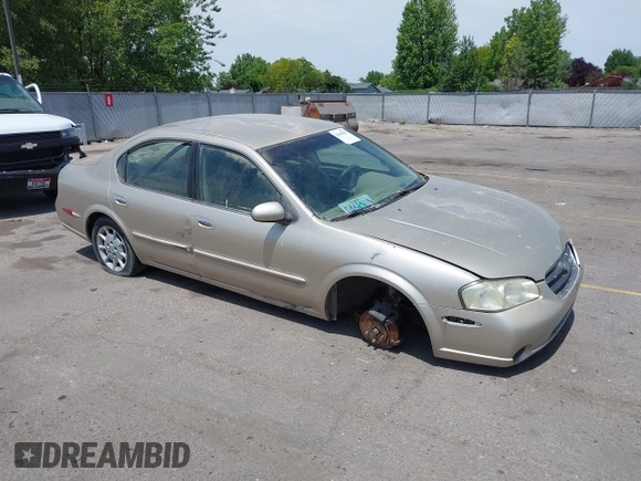 2000 Nissan Maxima GXE with VIN JN1CA31D3YT722606, listed as a IAAI auction lot 42449273 with Not provided miles and . Bid and sale history available at DreamBid. Image 1.
