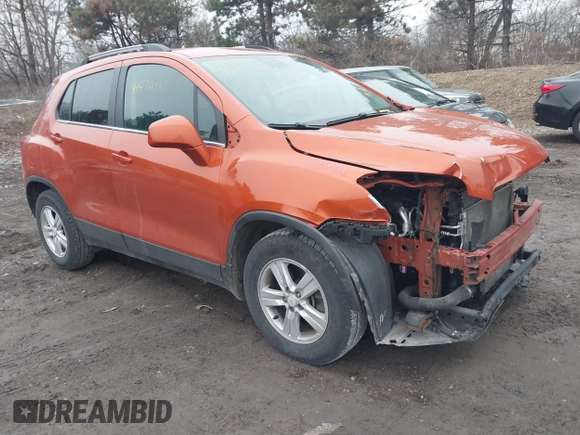 2016 Chevrolet Trax LT z VIN KL7CJLSB2GB659803, wystawiony jako IAAI lot #41576893 z przebiegiem 107 337 mil mil oraz . Historia ofert i sprzedaży dostępna na DreamBid. Obrazek 1.