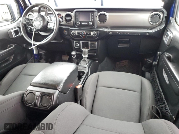 2020 Jeep Wrangler Unlimited Sport S with VIN 1C4HJXDN3LW181949, listed as a Copart auction lot 62301625 with 50,091 mi miles and Salvage title. Bid and sale history available at DreamBid. Image 8.