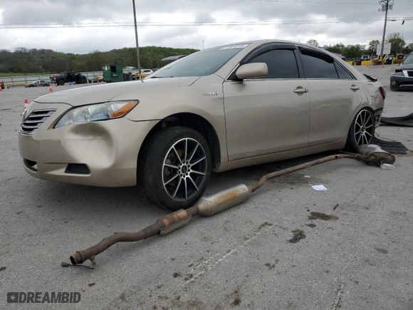 2007 Toyota Camry Hybrid with VIN 4T1BB46K67U001333, listed as a Copart auction lot 51981615 with 0 mi miles and Salvage Title. Bid and sale history available at carsss.com. Image 1.
