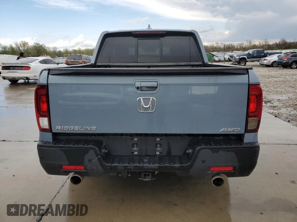 2022 Honda Ridgeline RTL-E with VIN 5FPYK3F71NB039764, listed as a Copart auction lot 52615235 with Not provided miles and Non repairable. Bid and sale history available at DreamBid. Image 6.