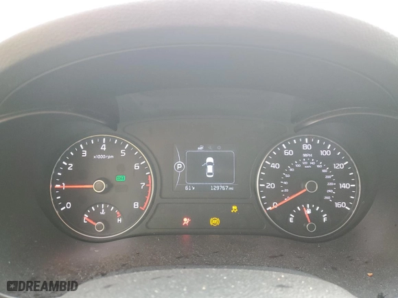 2017 Kia Optima LX with VIN 5XXGT4L37HG124974, listed as a Copart auction lot 48479025 with 129,767 mi miles and Salvage Title. Bid and sale history available at carsss.com. Image 9.