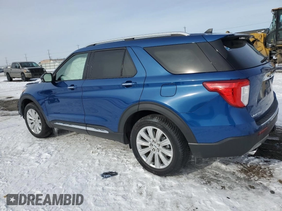 2021 Ford Explorer Limited with VIN 1FM5K8FW2MNA11693, listed as a Copart auction lot 44755345 with 31,500 mi miles and Salvage Title. Bid and sale history available at carsss.com. Image 2.