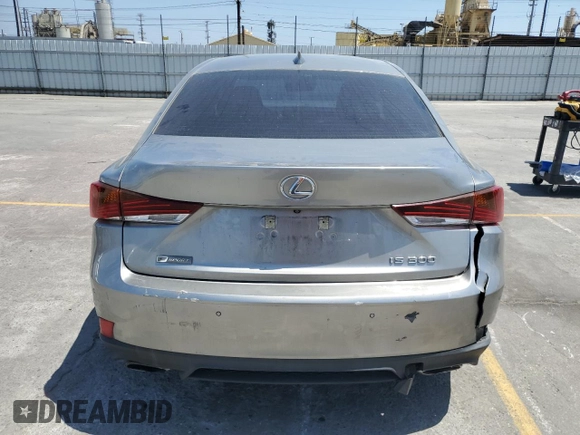 2019 Lexus IS 300 with VIN JTHBA1D21K5088150, listed as a Copart auction lot 58271165 with Not provided miles and Salvage title. Bid and sale history available at DreamBid. Image 6.