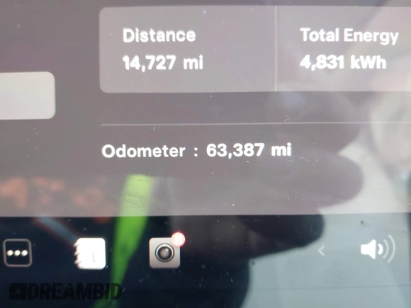 2021 Tesla Model Y Long Range with VIN 5YJYGDEE5MF203175, listed as a IAAI auction lot 41758334 with 63,387 mi miles and . Bid and sale history available at DreamBid. Image 15.