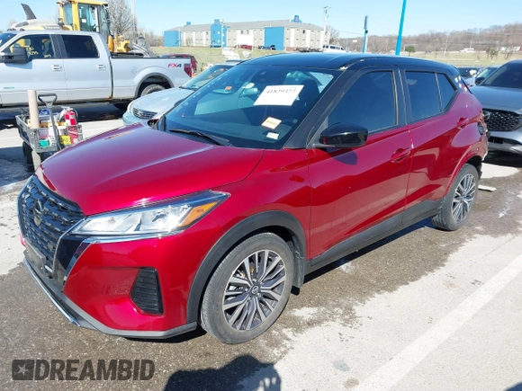 2021 Nissan Kicks SV with VIN 3N1CP5CV1ML535573, listed as a IAAI auction lot 41829377 with 48,430 mi miles. Bid and sale history available at carsss.com. Image 19.