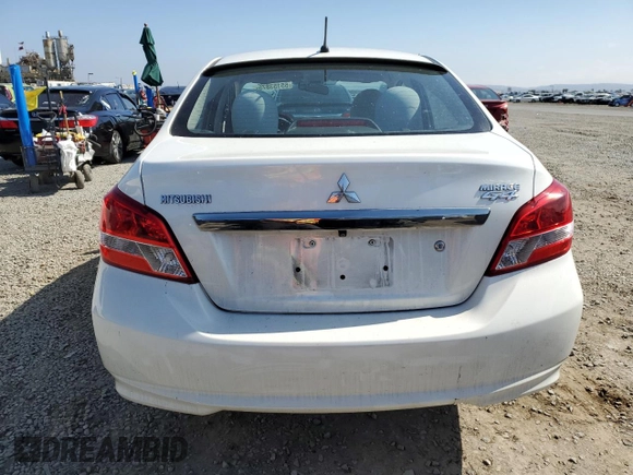 2019 Mitsubishi Mirage ES with VIN ML32F3FJ7KHF03222, listed as a Copart auction lot 55153875 with 121,003 mi miles and Clean title. Bid and sale history available at DreamBid. Image 6.