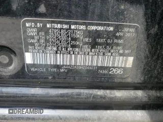 2017 Mitsubishi Outlander ES с VIN JA4AZ2A39HZ049231, выставлен на аукционе Copart как лот 55521465 с пробегом 142 056 миль миль и Списание • Salvage title. История ставок и продаж доступна на DreamBid. Изображение 13.