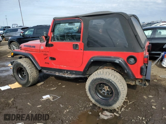 2002 Jeep Wrangler X with VIN 1J4FA39S42P750678, listed as a Copart auction lot 48737005 with 188,353 mi miles and Clean Title. Bid and sale history available at carsss.com. Image 2.