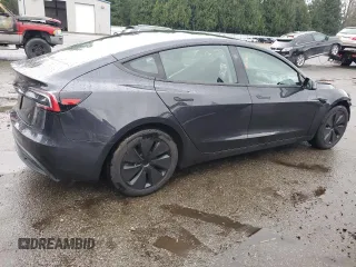 2024 Tesla Model 3 with VIN 5YJ3E1EA4RF730871, listed as a Copart auction lot 49066165 with 9,030 mi miles and Salvage Title. Bid and sale history available at carsss.com. Image 3.