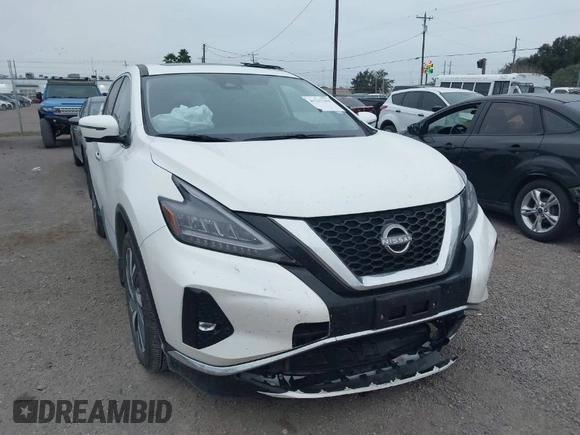 2024 Nissan Murano SL with VIN 5N1AZ2CJ8RC119142, listed as a IAAI auction lot 41217264 with 6,793 mi miles. Bid and sale history available at carsss.com. Image 1.