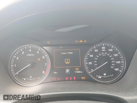 2017 Genesis G80 3.8L with VIN KMHGN4JE2HU182477, listed as a Copart auction lot 43333425 with 71,404 mi miles and Salvage Title. Bid and sale history available at DreamBid. Image 9.