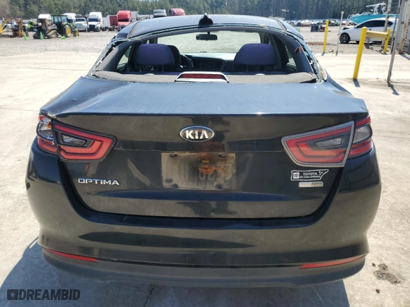 2014 Kia Optima Hybrid LX with VIN KNAGM4AD6E5065308, listed as a Copart auction lot 46619235 with NaN miles and Salvage Title. Bid and sale history available at carsss.com. Image 6.