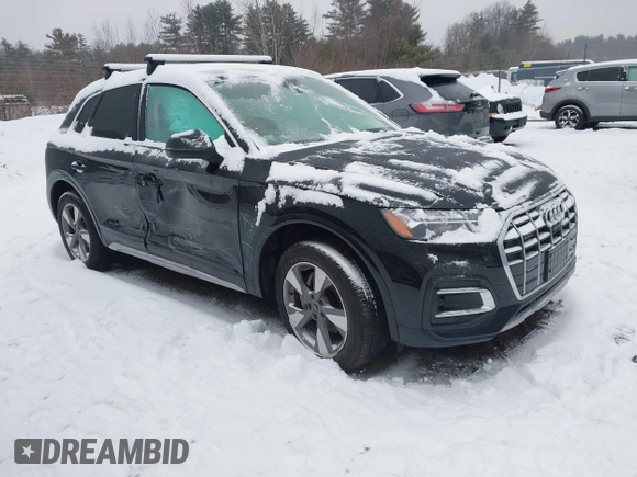 2023 Audi Q5 Premium Plus with VIN WA1BBAFY4P2067571, listed as a IAAI auction lot 41497906 with 21,713 mi miles and . Bid and sale history available at DreamBid. Image 1.