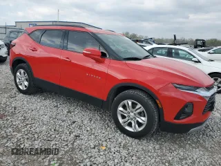 2020 Chevrolet Blazer LT with VIN 3GNKBCRSXLS674685, listed as a Copart auction lot 52695895 with 73,223 mi miles and Salvage title. Bid and sale history available at DreamBid. Image 4.