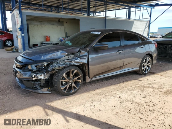 2021 Honda Civic Sport with VIN 19XFC2F80ME003634, listed as a Copart auction lot 52317715 with 69,411 mi miles and Salvage Title. Bid and sale history available at DreamBid. Image 1.