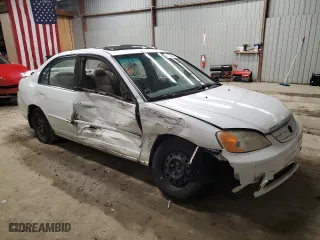 2002 Honda Civic EX with VIN 2HGES26842H507931, listed as a Copart auction lot 44452885 with 235,425 mi miles and Salvage Title. Bid and sale history available at carsss.com. Image 4.