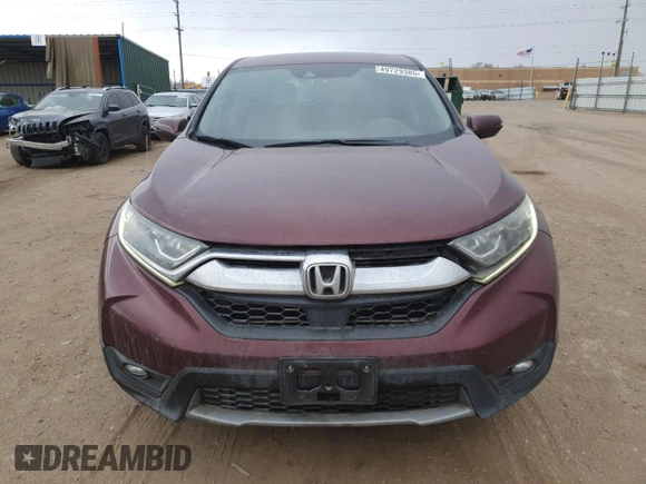 2017 Honda CR-V EX with VIN 2HKRW2H51HH638225, listed as a Copart auction lot 49729385 with 134,989 mi miles and Salvage Title. Bid and sale history available at carsss.com. Image 5.