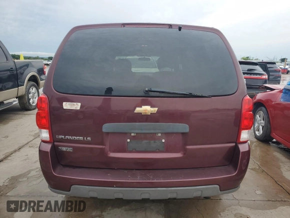 2008 Chevrolet Uplander LS with VIN 1GNDV23WX8D131396, listed as a Copart auction lot 56591764 with 209,031 mi miles and Salvage Title. Bid and sale history available at carsss.com. Image 6.