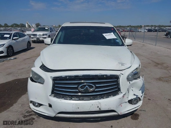 2013 Infiniti JX35 with VIN 5N1AL0MN9DC304963, listed as a IAAI auction lot 40640642 with 186097 miles. Bid and sale history available at carsss.com. Image 12.
